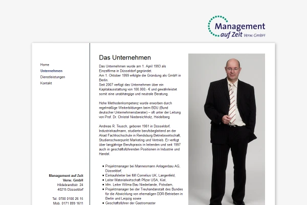Webdesign Management auf Zeit 2