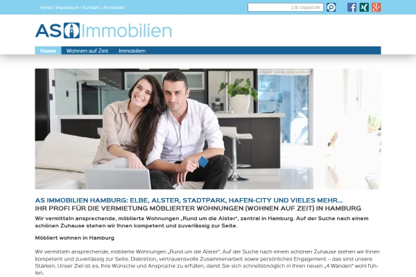 Webdesign AS Immobilien Hamburg