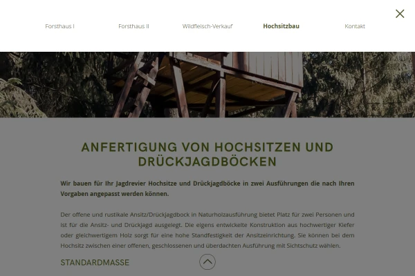 Webdesign Forsthaus am Zenssee 3