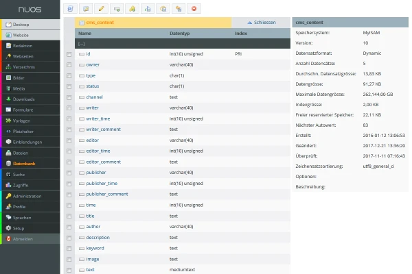 NUOS CMS 7