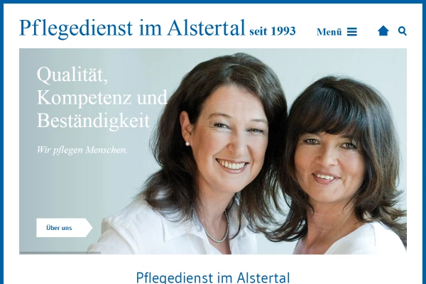 Webdesign Pflegedienst im Alstertal