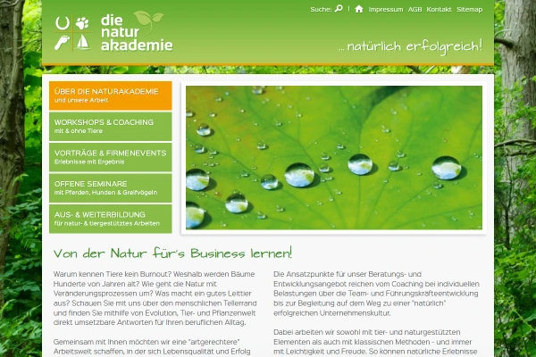 Webdesign Die Naturakademie